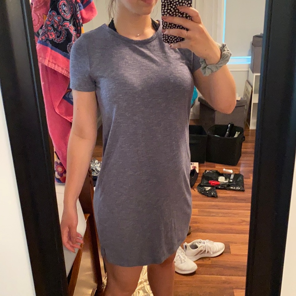 Purple T-Shirt Dress